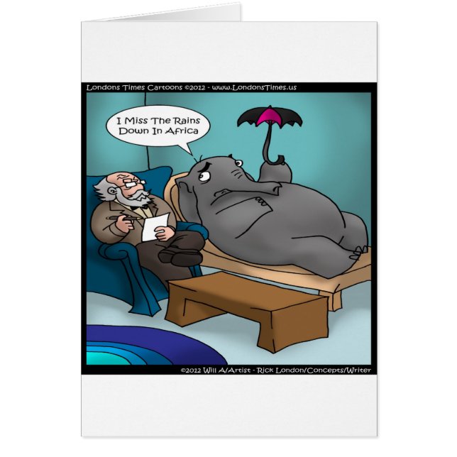 Éléphant Drôle en Thérapie (Devant)