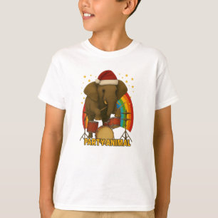 Elephant Drummer Rainbow Edition kinder T-shirt