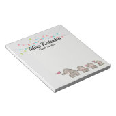 Éléphant du bloc-notes pour enseignants (Incliné)