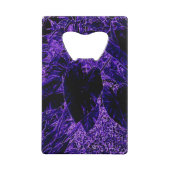 Elephant Ear Leaf Deepest Paars Kredietkaart Flessenopener (Voorkant)