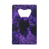 Elephant Ear Leaf Deepest Paars Kredietkaart Flessenopener (Achterkant)