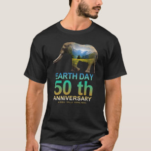 Elephant Earth Day 50ste Jubileum Gift T-shirt