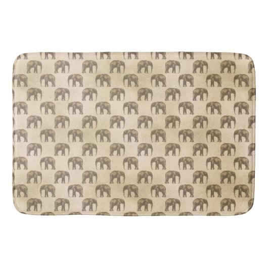 Elephant  Elegant Chic Animals Badmat (Voorkant)