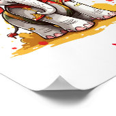 Elephant Elephant - Aangepaste naam Cute Baby Poster (Hoek)