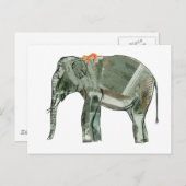 Elephant en aap briefkaart (Voorkant / Achterkant)