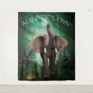 Elephant en Bunny Wandkleed