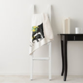 Elephant en Giraffe Floral - Aangepaste Baby Sherpa Deken (In situ)