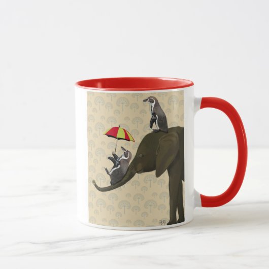 Elephant en pinguïns mok (Rechts)