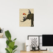 Elephant en pinguïns poster (Thuiskantoor)