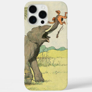 Elephant en Poacher in het Oerwoud iPhone 16 Pro Max Hoesje