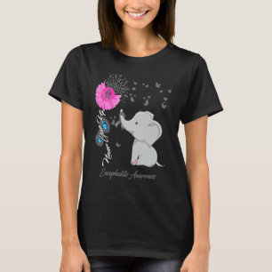 Elephant Encephalitis Awareness Encephalitis Ribb T-shirt