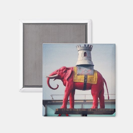 Eléphant et aimant de château (Recto/Verso)