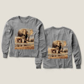 Eléphant et bébé Eléphant (Motif recto et verso)