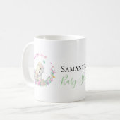 éléphant et papillons Café Mug (Devant gauche)