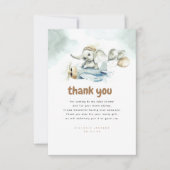 Elephant et plan Vintage mignon Merci (Devant)