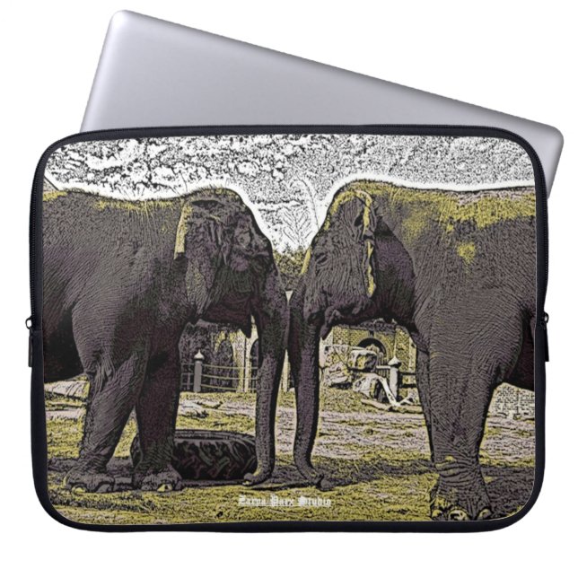 Elephant Eyes Laptop Sleeve (Voorkant)