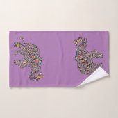 Eléphant fabriqué en Cheetah psychédélique (Serviette à main)