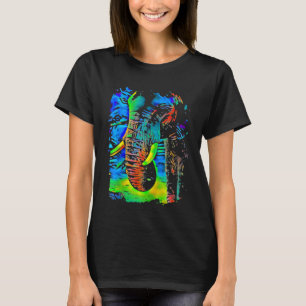 Elephant Face Pop Art T-shirt