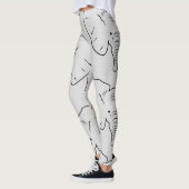 Elephant face silhouet leggings (Links)