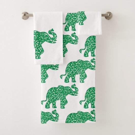 Eléphant fait de Shamrocks (En situation)