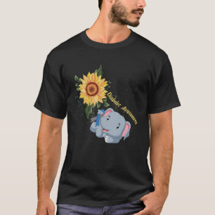 Elephant Faith Hope Fight Love Diabetes Awareness T-shirt