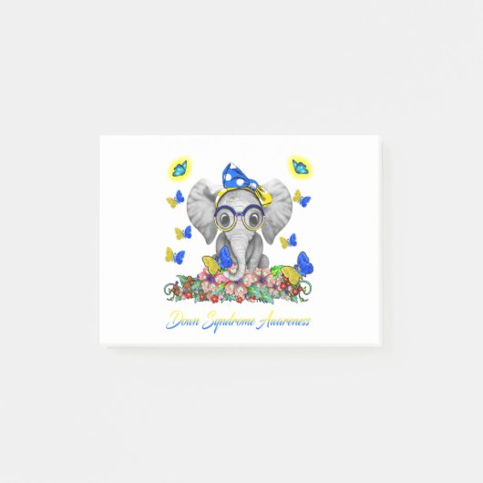 Elephant Faith Hope Love Down Syndroeness Post-it® Notes (Voorkant)