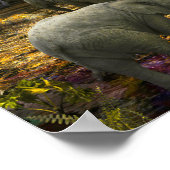 ELEPHANT FAMILIE "GROENE KAMER" POSTER (Hoek)