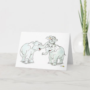 Elephant familiegroet kaart