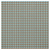 Elephant Family at Sunrise Pattern Stof (Swatch)