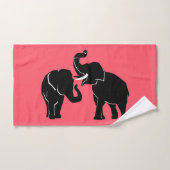 Elephant Family Bath Towel Set Couparen - Uw kleur Bad Handdoek (Handdoek)