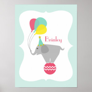 Éléphant Féminin + Ballons Décoration de Chambre E