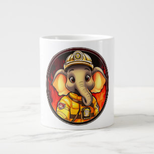 Elephant Firefighter Extra Grote Beker