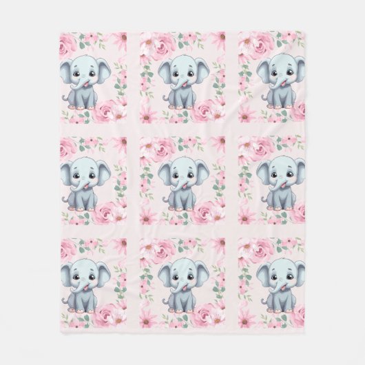 Elephant Fleece Blanket (Voorkant)