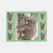 Elephant Fleece Blanket Deken (Voorkant (Horizontaal))