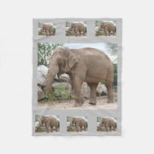 Elephant Fleece Blanket Deken (Voorkant)