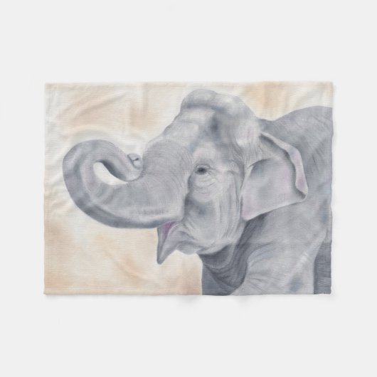 Elephant fleece deken (Voorkant (Horizontaal))
