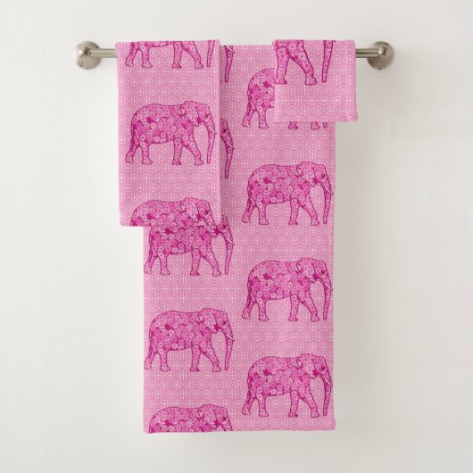 Eléphant Fleur, Fuchsia et Pastel Pink (En situation)