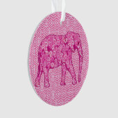 Éléphant fleur - rose fuchsia (devant)