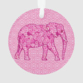 Éléphant fleur - rose fuchsia (dos)