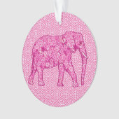 Éléphant fleur - rose fuchsia (devant)