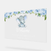 Eléphant, Fleurs Bleues, Bienvenue pour le premier (Angle)