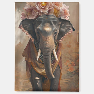 Elephant Floral Harmony Magneet