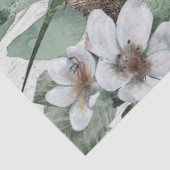 Elephant Floral Tropical Palm Waterverf Tissuepapier (Detail)