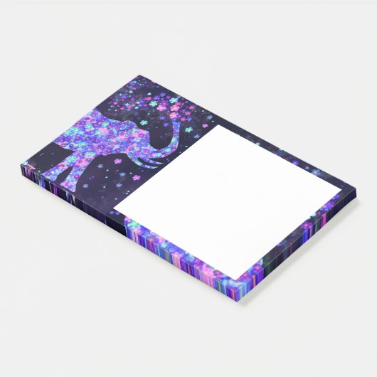 Elephant Flowers Spring Art Post-it® Notes (Schuin)