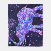 Elephant Flowers - Spring Joy Fleece Deken (Voorkant)