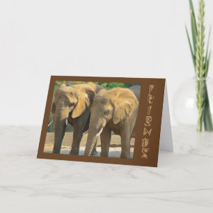 Elephant Friends Forever Kaart