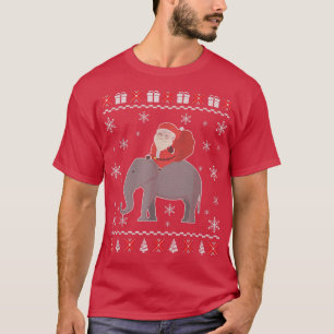 Elephant Funny Ugly kerstSweater Giften for Wo T-shirt