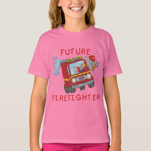 Elephant Future Firefighter T-shirts and Gifts (Voorkant)