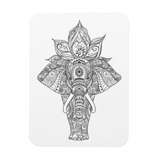 Elephant geïnspireerd magneet (Verticaal)