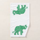 Elephant gemaakt van Shamrocks Bad Handdoek (Handdoek)